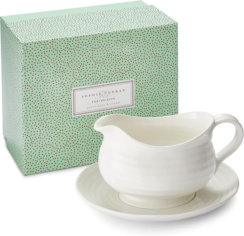 Sophie Conran - White - Gravy Boat & Stand - Limolin 