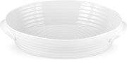 Sophie Conran - White - Handled Oval Roasting Dish (Large) | 14 in - Limolin 