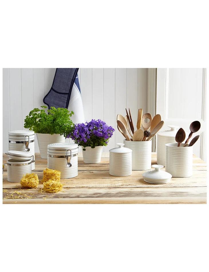Sophie Conran - White - Large Oval Utensil Jar - Limolin 