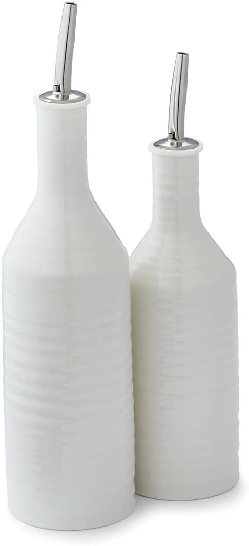 Sophie Conran - White - Oil & Vinegar Drizzler Set - Limolin 