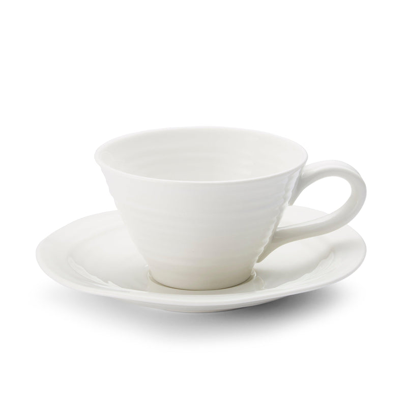Sophie Conran - White - Tea Saucer & Cup | 8 oz - Limolin 
