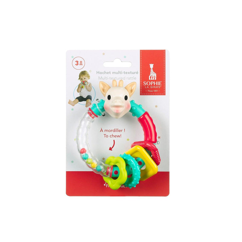 Sophie - Fresh Touch : Multi - Textured Rattle - Limolin 