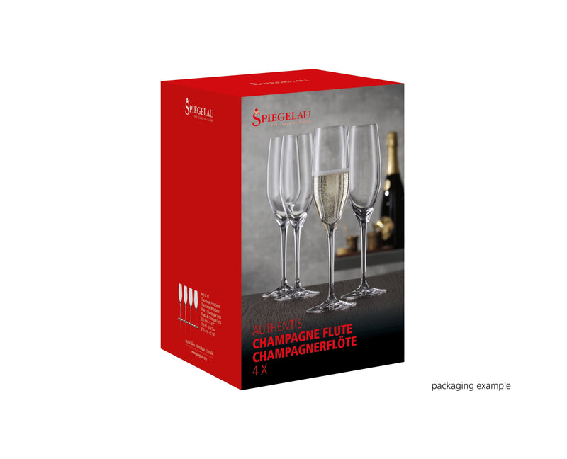 Spiegelau - AUTHENTIS - Champagne Flute (Set of 4) | 6 oz - Limolin 