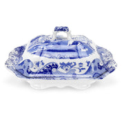 Spode - Blue Italian - Covered Vegetable Dish | 12 In - Limolin 