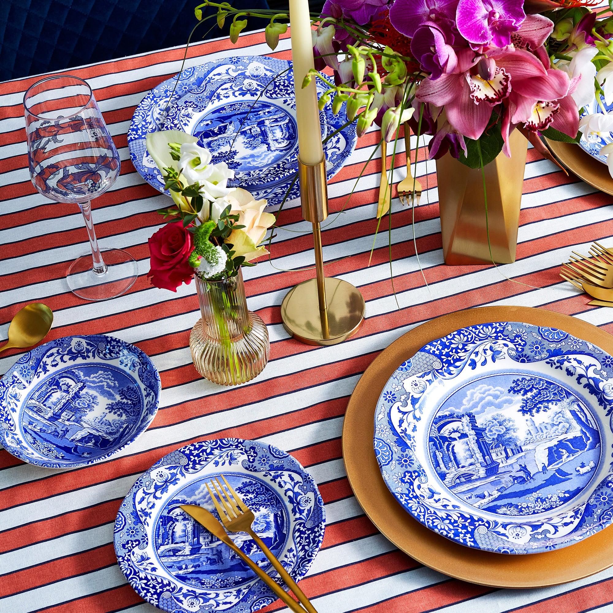 Spode - Blue Italian - Dinner Plate (Set of 4) | Home & Kitchen