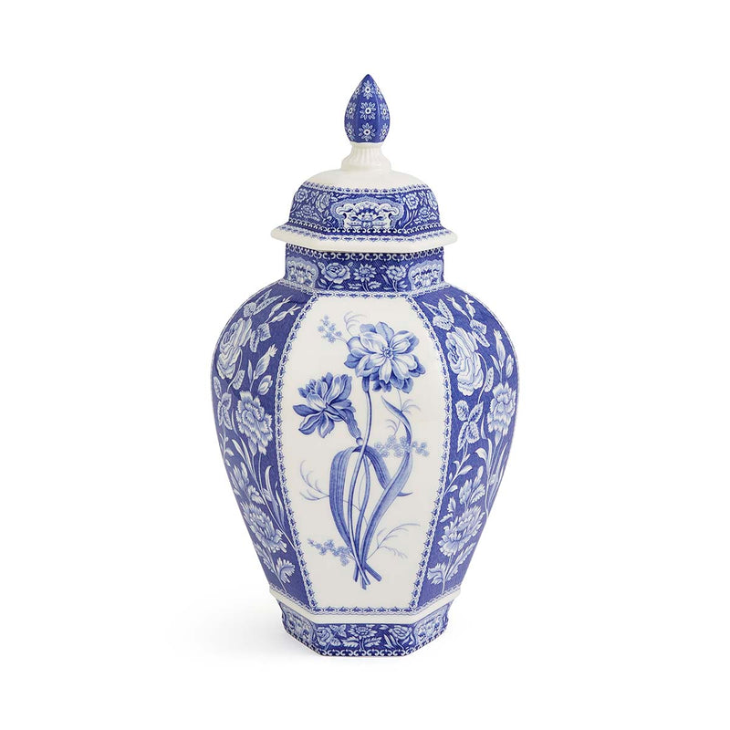 Spode - Blue Italian - Ginger Jar 15.5 Floral - Limolin 