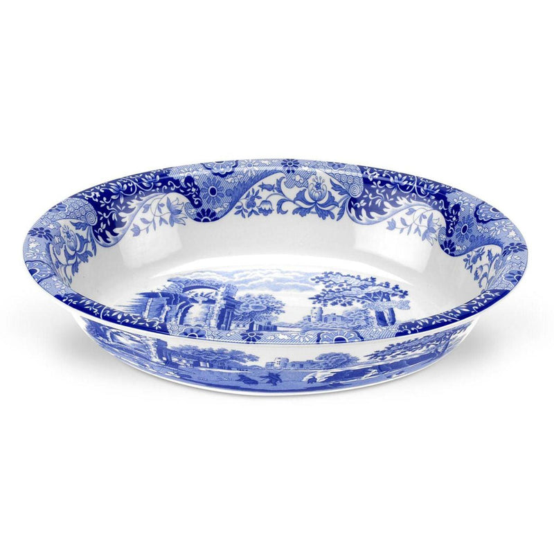 Spode - Blue Italian - Oval Rimmed Dish - Limolin 