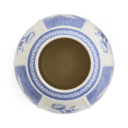 Spode - Blue Italian - Panel Vase 10 British Flowers - Limolin 