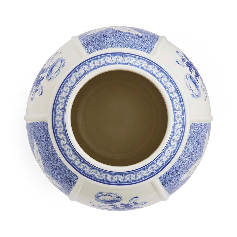 Spode - Blue Italian - Panel Vase 10 British Flowers - Limolin 