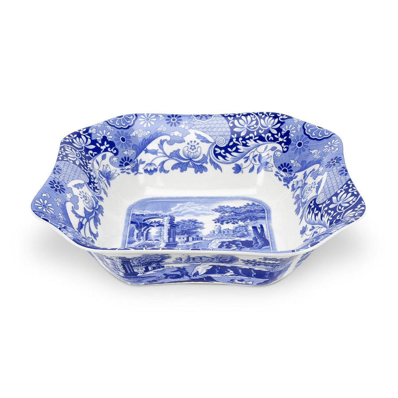 Spode - Blue Italian - Square Salad Bowl - Limolin 