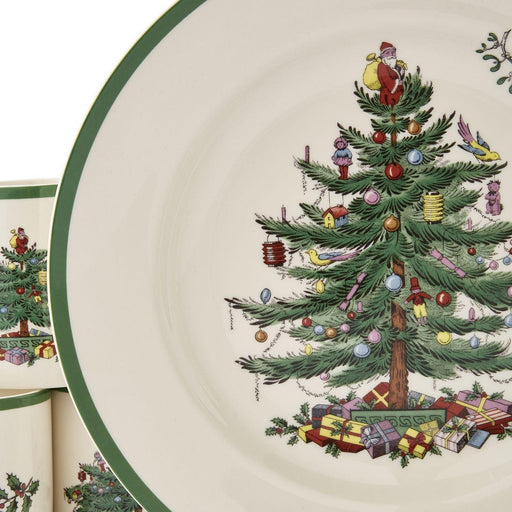Spode - Christmas Tree - 12 Piece Set - Dinner, Salad, Mug - Limolin 