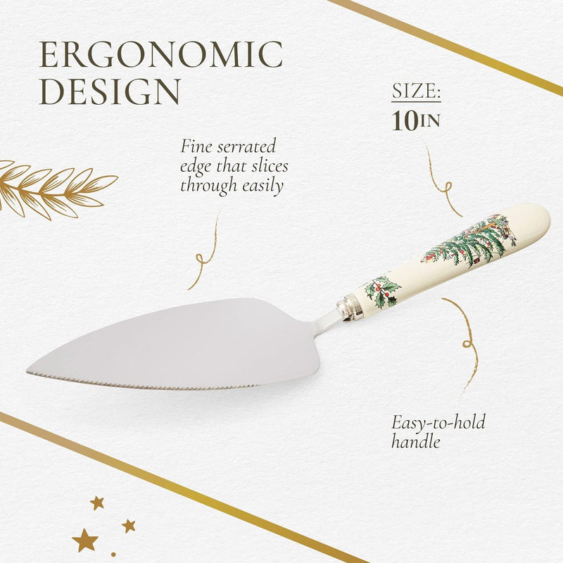 Spode - Christmas Tree - Cake Slice | 10 In - Limolin 