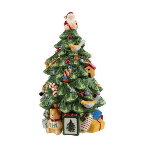 Spode - Christmas Tree - Cookie Jar | 12.25 Inch - Limolin 