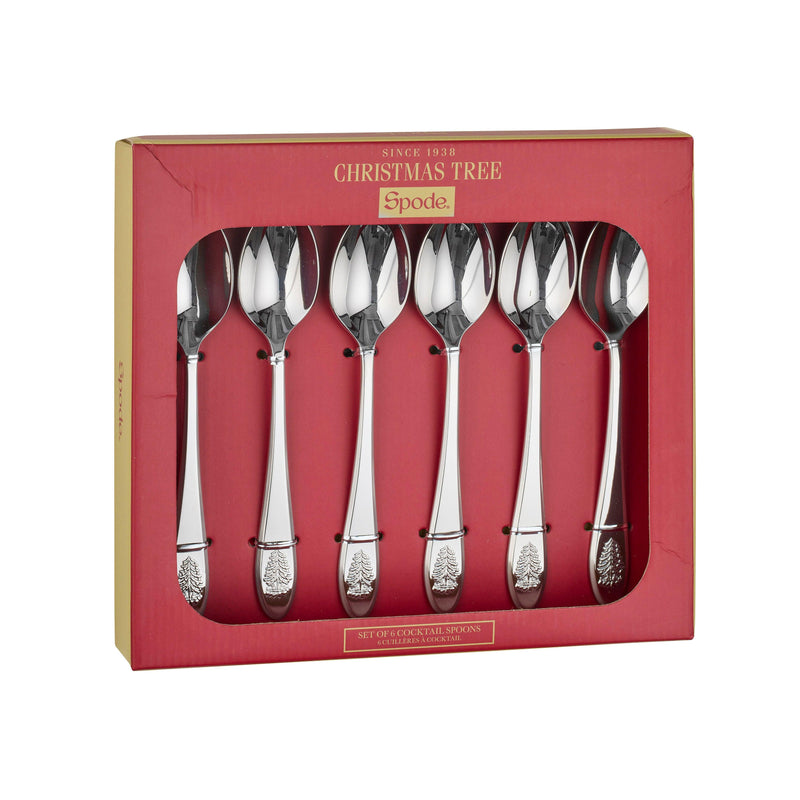Spode - Christmas Tree - Dessert Spoons (Set of 6) - Limolin 