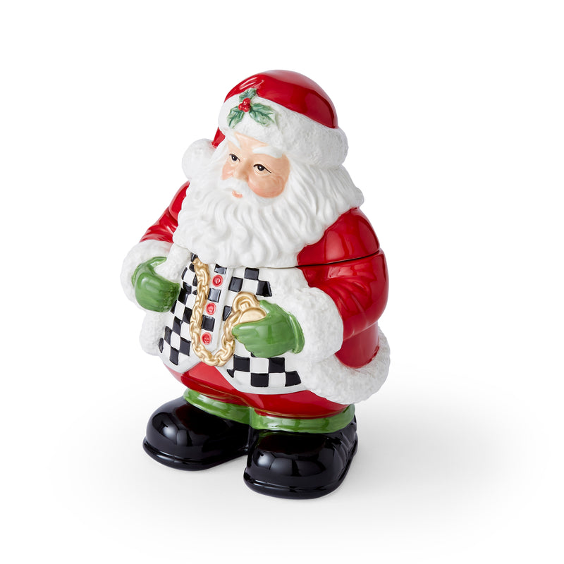 Spode - Black & White Figural - Santa Candy Jar - Limolin 