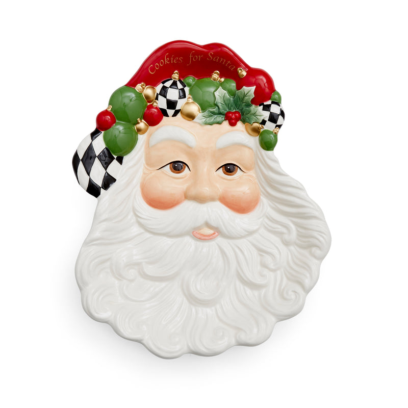 Spode - Black & White Figural - Santa Plate - Limolin 