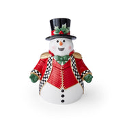 Spode - Christmas Tree - Figural Black & White Snowman Cookie Jar | 13 Inch - Limolin 
