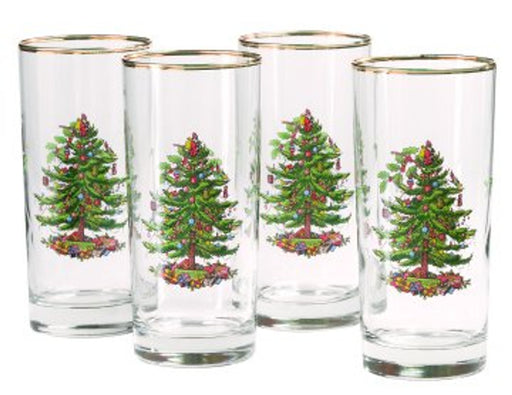 Spode - Christmas Tree - Highball Glasses S/4 | 15 Oz - Limolin 