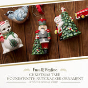 Spode - Christmas Tree - Houndstooth Nutcracker Ornament - Limolin 
