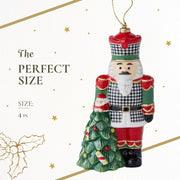 Spode - Christmas Tree - Houndstooth Nutcracker Ornament - Limolin 