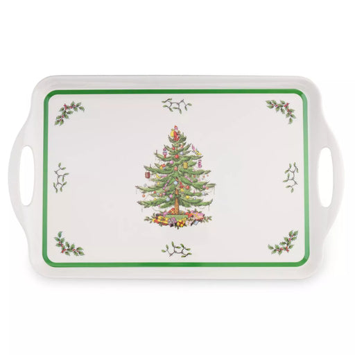Spode - Christmas Tree - Large Melamine Handled Tray - Limolin 