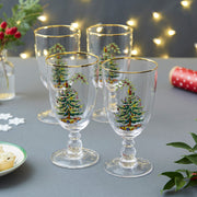 Spode - Christmas Tree - Pedestal Goblets S/4 | 16Oz - Limolin 