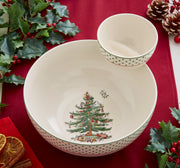 Spode - Christmas Tree - Polka Dot Tiered Chip N Dip - Limolin 