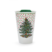 Spode - Christmas Tree - Polka Dot Travel Mug | 8 Oz - Limolin 