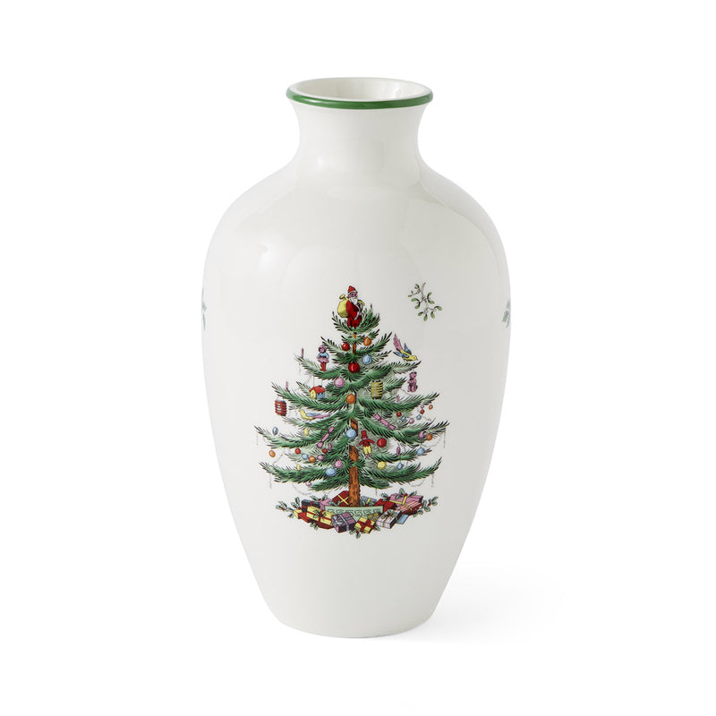 Spode - Christmas Tree - Posy Vase | 10 Inch - Limolin 