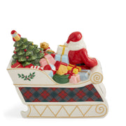 Spode - Christmas Tree - Santa Sleigh Cookie Jar | 13.5 Inch - Limolin 