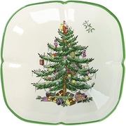 Spode - Christmas Tree - Sculpted Square Dish | 5 Inch - Limolin 