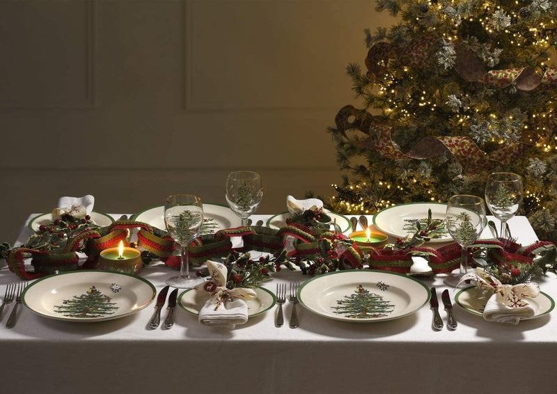 Spode - Christmas Tree - Sculpted Square Dish | 5 Inch - Limolin 