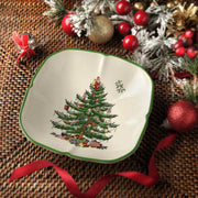Spode - Christmas Tree - Sculpted Square Dish | 5 Inch - Limolin 