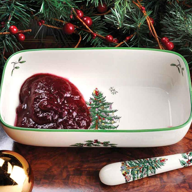 Spode - Christmas Tree - Server With Slotted Spoon - Limolin 
