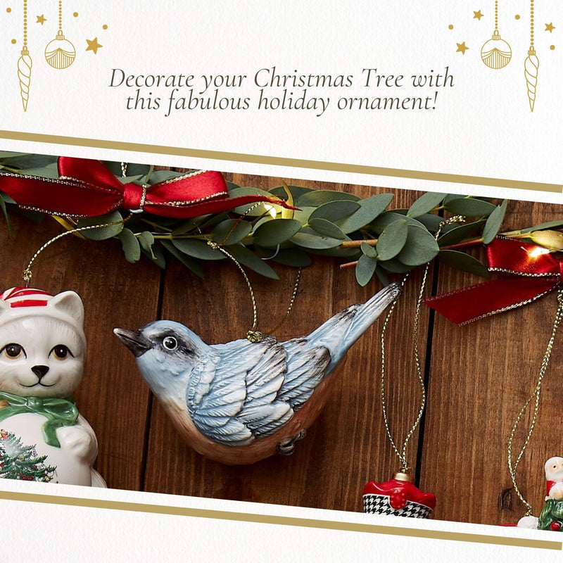 Spode - Christmas Tree - Skating Teddy Bear Ornament - Limolin 