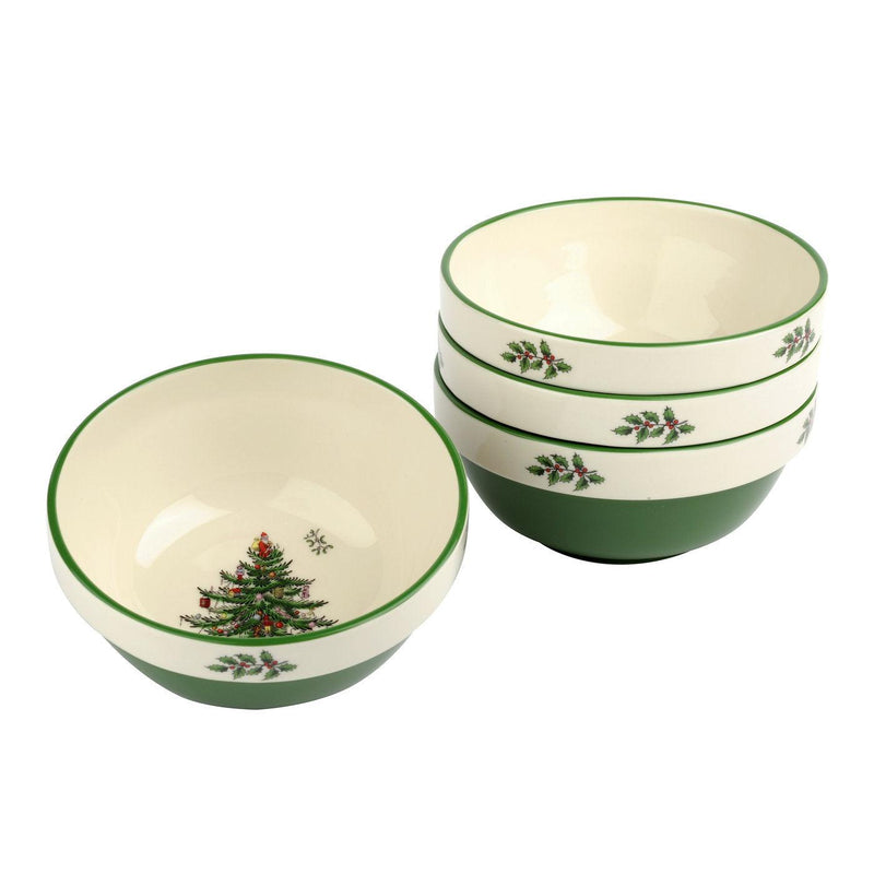 Spode - Christmas Tree - Stacking Bowls (Set of 4) | 5.5 Inch - Limolin 