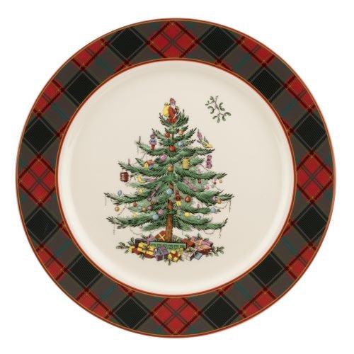 Spode - Christmas Tree - Tartan Buffet Plate - Limolin 