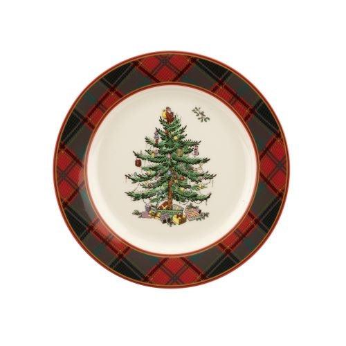 Spode - Christmas Tree - Tartan Salad Plate - Limolin 