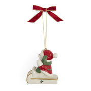 Spode - Christmas Tree - Teddy On A Sleigh Ornament - Limolin 