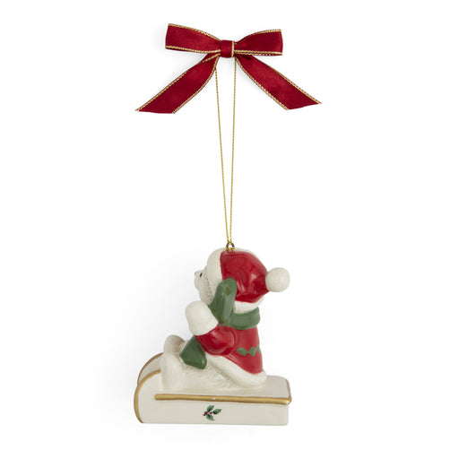Spode - Christmas Tree - Teddy On A Sleigh Ornament - Limolin 