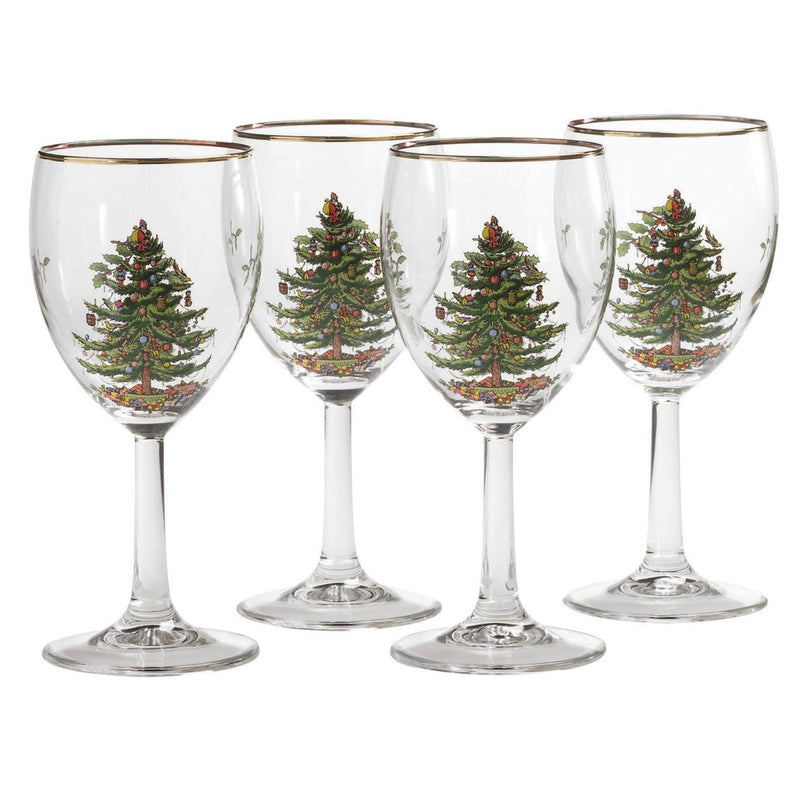 Spode - Christmas Tree - Wine Glasses S/4 | 13Oz - Limolin 