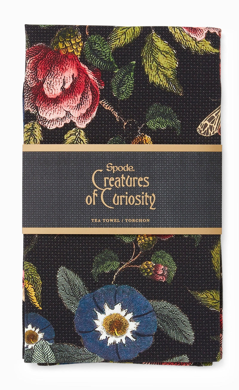 Spode - Creatures of Curiosity - Floral Tea Towel - Limolin 