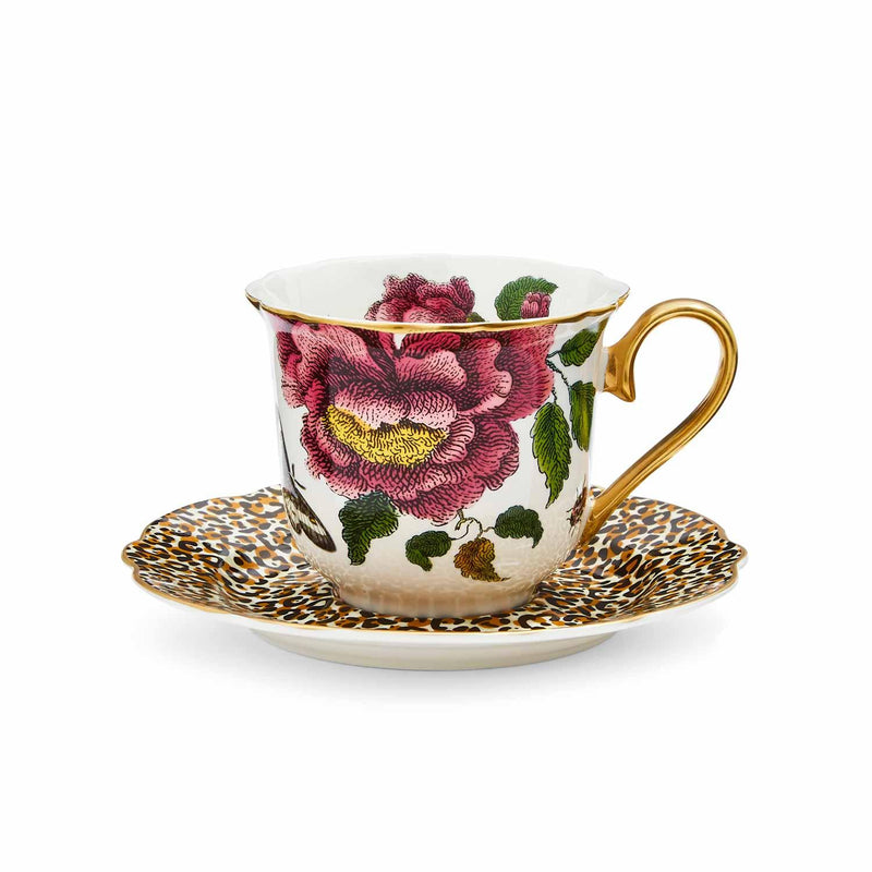 Spode - Creatures of Curiosity - Floral Teacup & Saucer - Limolin 