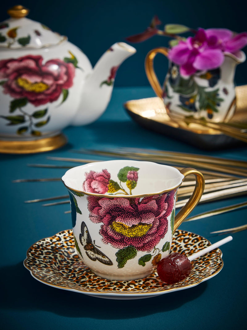 Spode - Creatures of Curiosity - Floral Teacup & Saucer - Limolin 
