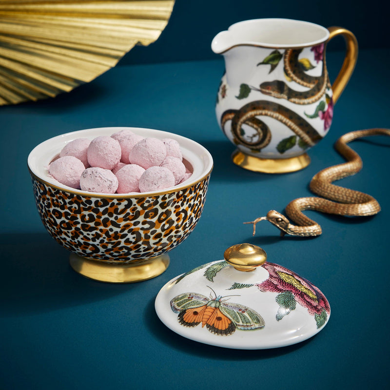 Spode - Creatures of Curiosity - Leopard Sugar Bowl | 7 oz - Limolin 