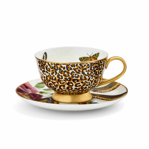 Spode - Creatures of Curiosity - Teacup & Saucer Coupe (Leopard/Snake) - Limolin 