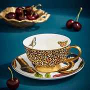 Spode - Creatures of Curiosity - Teacup & Saucer Coupe (Leopard/Snake) - Limolin 