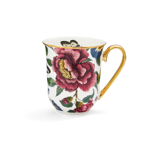 Spode - Creatures of Curiosity - White Floral Mug | 12 oz - Limolin 