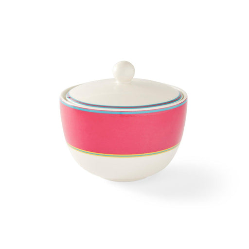 Spode - Kit Kemp Calypso Covered Sugar Bowl - Pink | 12 oz - Limolin 