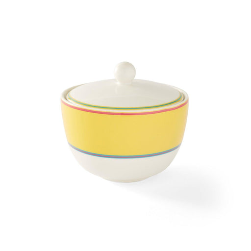 Spode - Kit Kemp Calypso Covered Sugar Bowl - Yellow | 12 oz - Limolin 